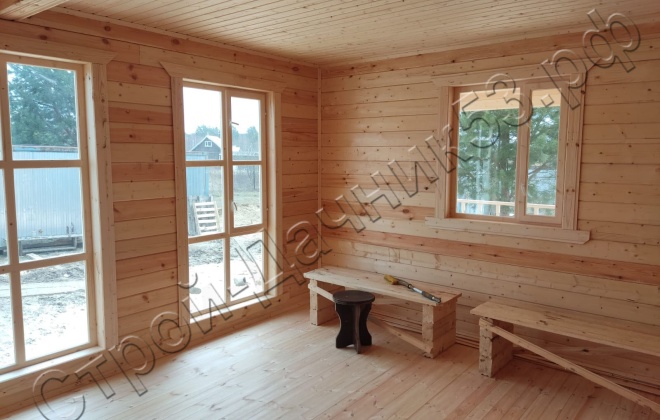 4 Брусовой дом ОД-11, 9х9м, 81М², Тульская область, Заокский район, КП «Покровское-Южное» (11)